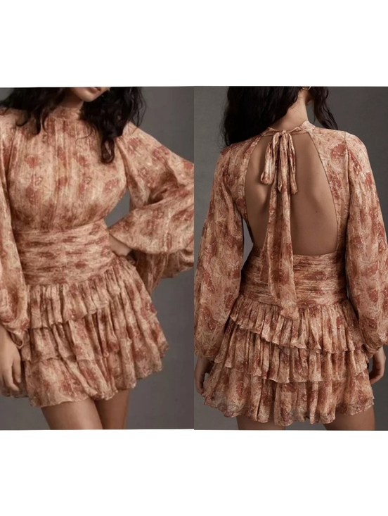 BHLDN Dresses & Skirts - BHLDN Ella High Neck Open Back Dress